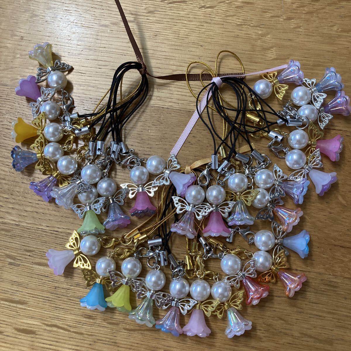 ハンドメイド キーホルダー ストラップ チャーム 天使 エンジェル プレゼント 30個セット拍卖