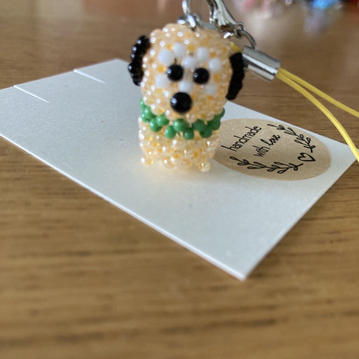 ハンドメイド ストラップ キーホルダー チャーム プルート風 プレゼント 丸小ビーズ ディズニー拍卖