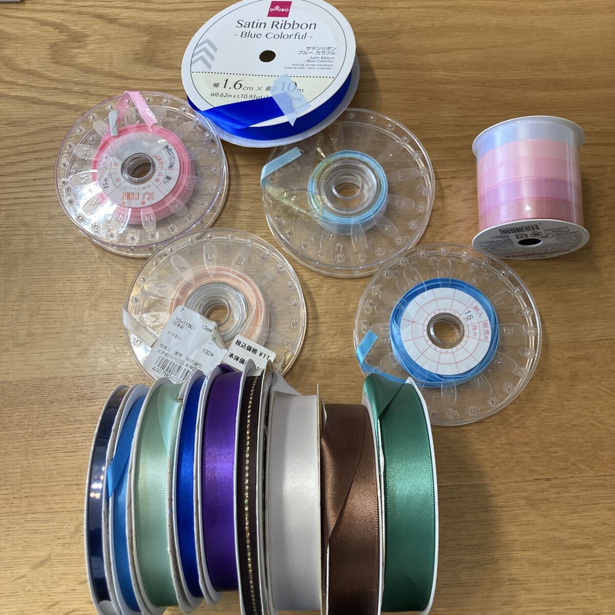 ハンドメイド リボン HEIKO シングルサテンリボン ラッピング いろいろ 新品あり 15巻拍卖
