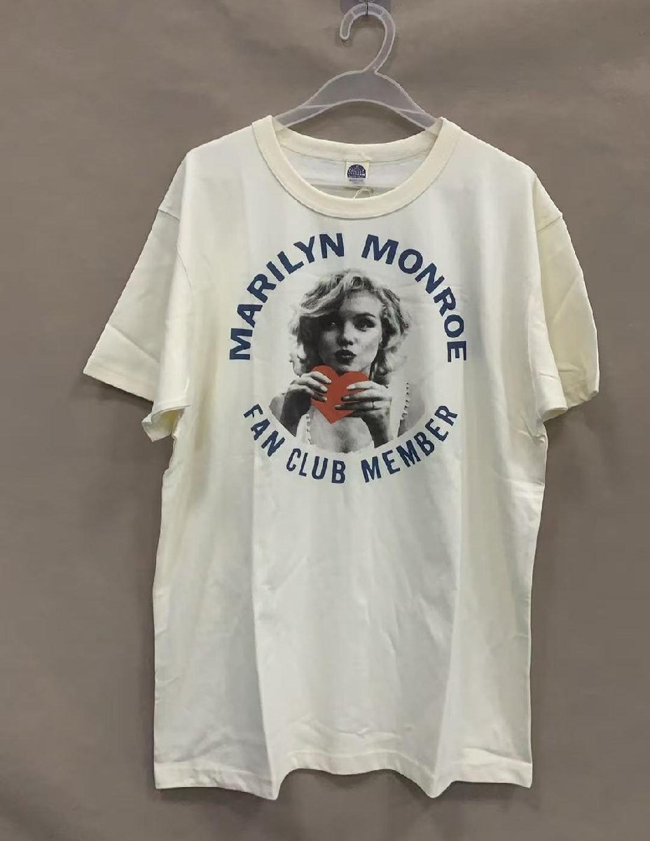TOYS McCOY トイズマッコイ プリント半袖Tシャツ マリリンモンロー XLサイズ オフホワイト MARILYN MONROE TEE FAN CLUB MEMBER TMC2513拍卖