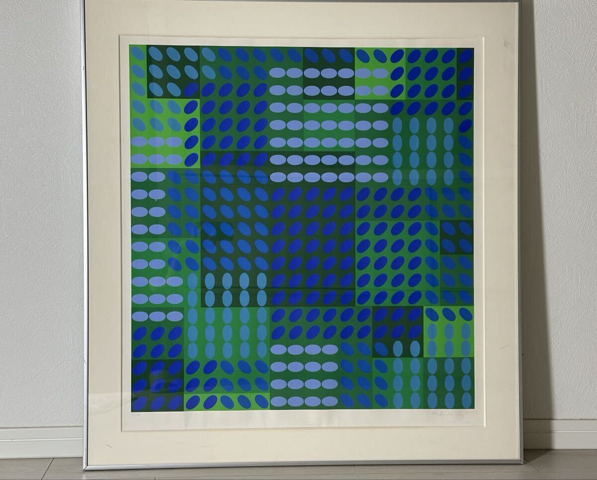 【真作保証】ヴィクトル・ヴァザルリ Tavoll positive, 1970年 シルクスクリーン Victor Vasarely オプアート フランス人作家 25.9/sy.QX拍卖