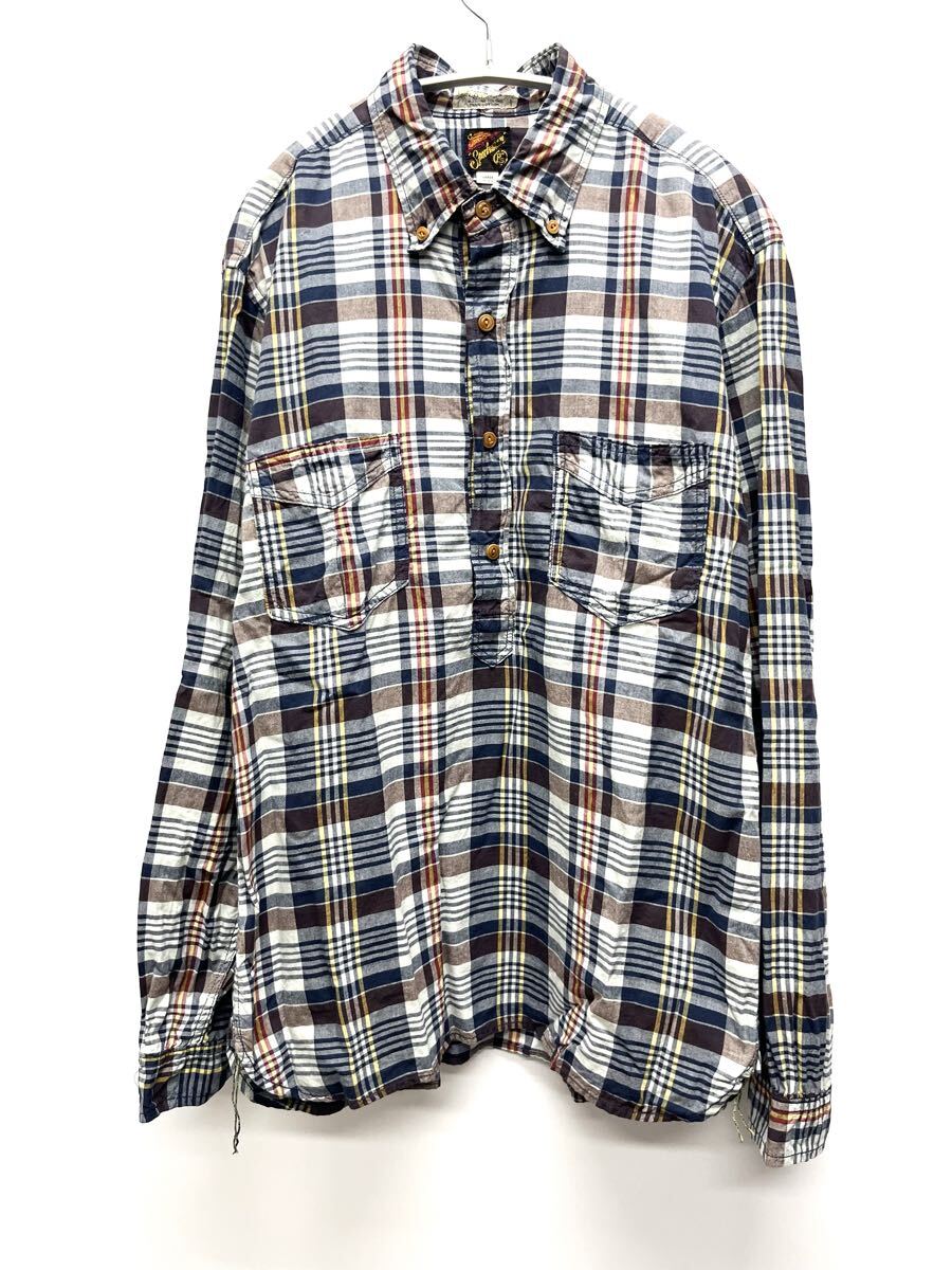 MISTER FREEDOM ミスターフリーダム SUGAR CANE シュガーケーン USA L/S BERKELE SHIRT プルオーバー ベーカリーシャツ チェックシャツ拍卖
