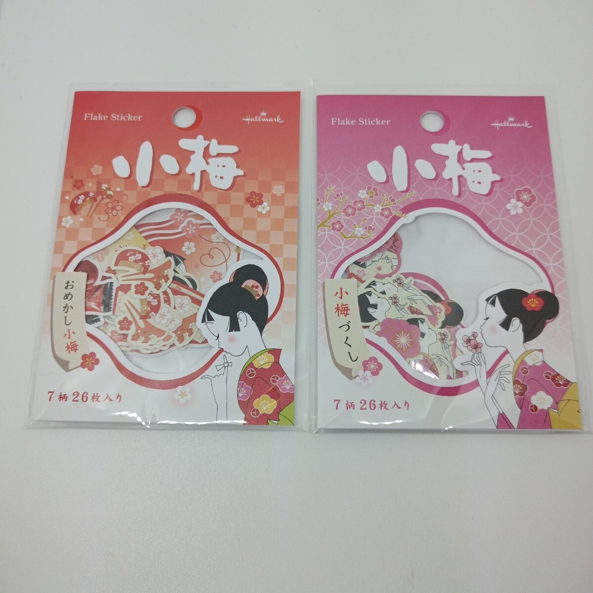 小梅 フレークシール おめかし小梅 小梅づくし 7柄26枚入り ロッテ 手帳デコ 拍卖