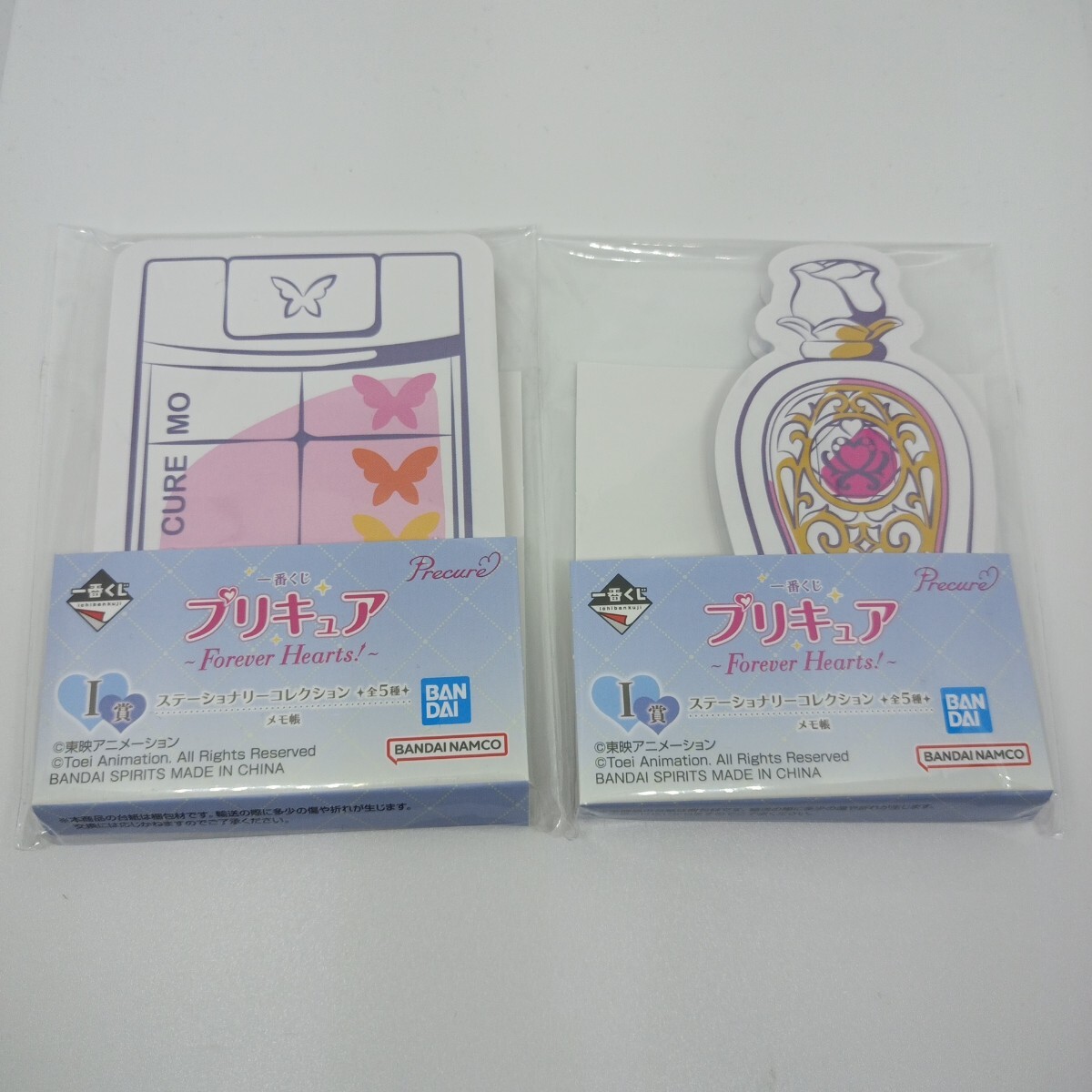 一番くじ プリキュア Foever Hearts! I賞 メモ帳 2個セット キュアモ ココロパフューム プリキュア5 ハートキャッチプリキュア 拍卖