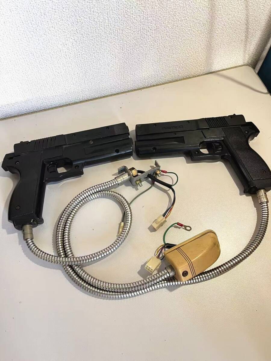 e711★NAMCO ナムコ 銃2本 タイムクライシス用 タイムクライシス2用?★拍卖