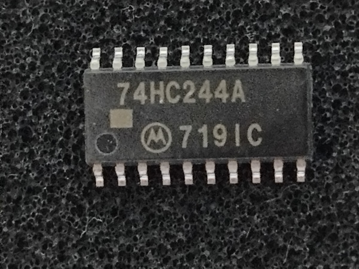 MC74HC244AF(5個セット) モトローラ製高速CMOS IC 8回路スリーステートバッファ フラットパッケージ 拍卖