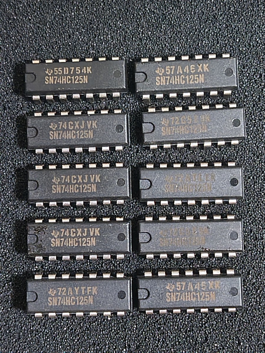 SN74HC125N (10個セット)TI製(4回路スリーステートバッファ)高速CMOS IC拍卖