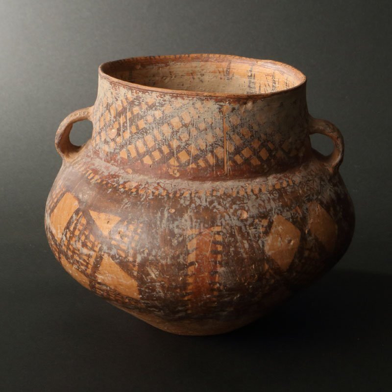 委託HK◇時代 アンダーソン土器(発掘品 出土品 土器 彩文土器 陶彩壺 アンダーソン壷 幾何学 文様 甘粛省 中国 古美術 骨董 仰韶文化)拍卖