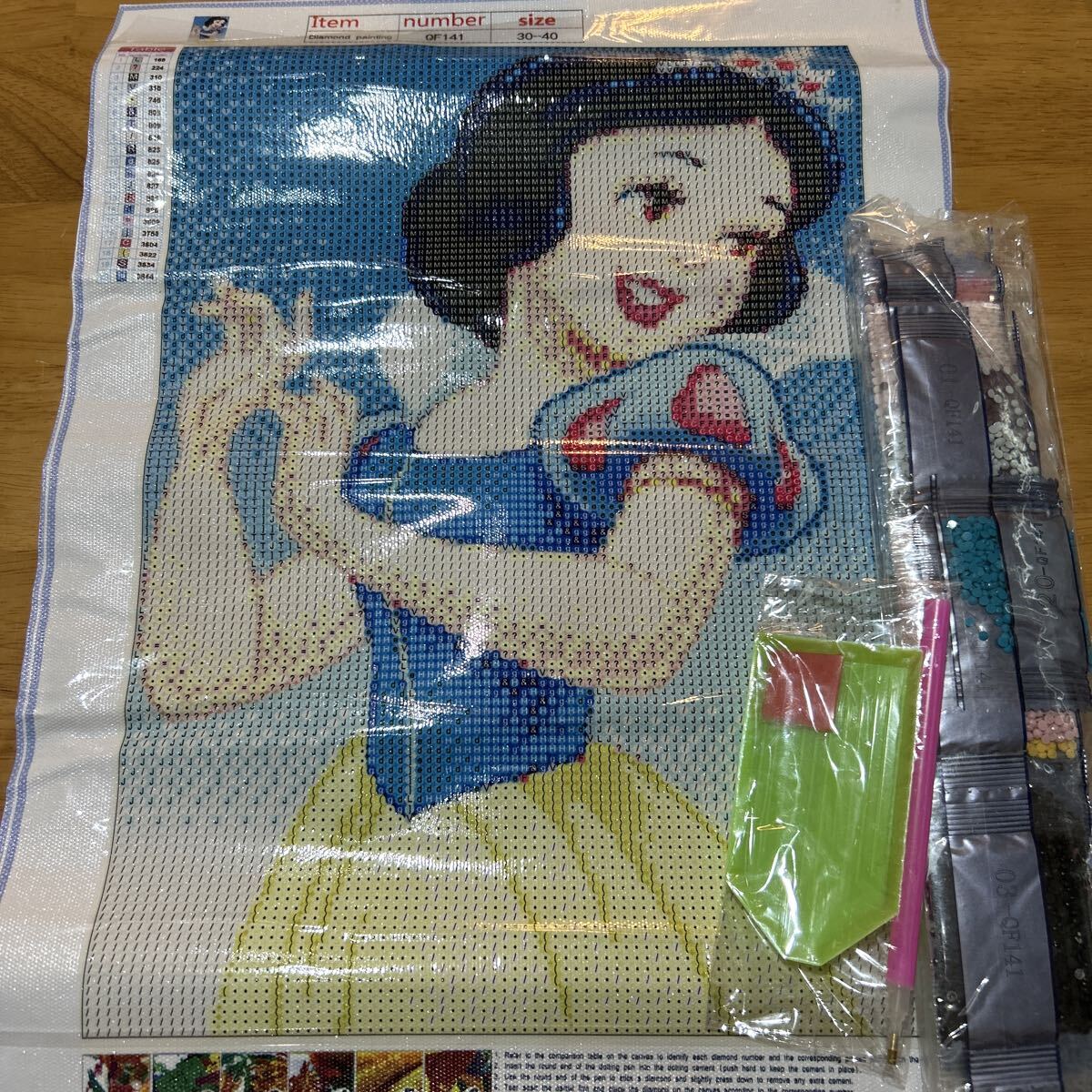 新品 白雪姫 ディズニープリンセス ダイヤモンドアート 30かける40拍卖