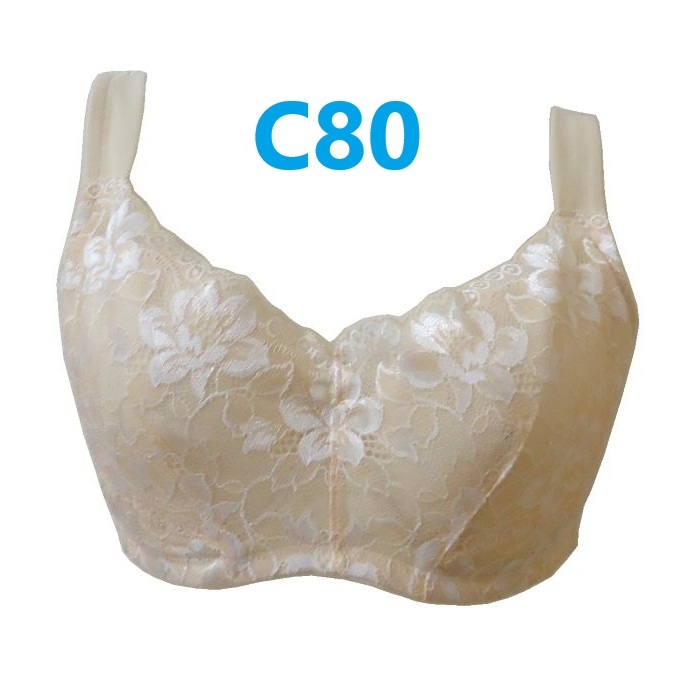 C80・ベージュ バストすっきりブラジャー ワイヤー入り 幅広ストラップ 脇高設計 リフトアップパネル 細見せ ブラジャー 新品拍卖