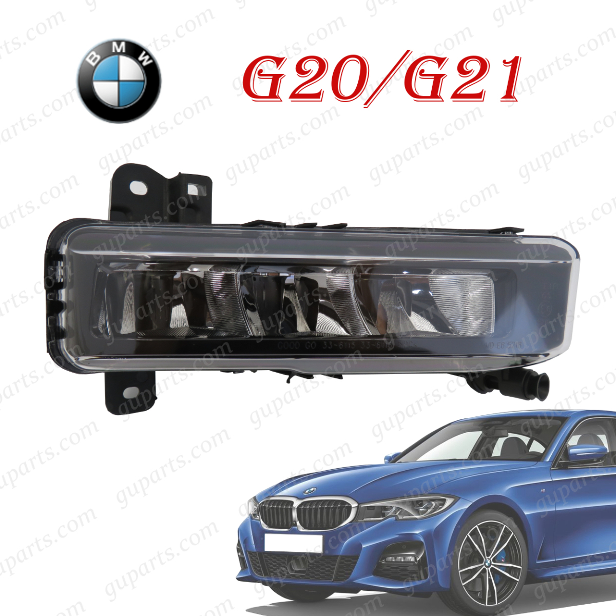 BMW 3 シリーズ G20 G21 2019~ 318i 320i 320d 330i 330e 63177433788 右 フォグ ランプ フロント バンパー拍卖