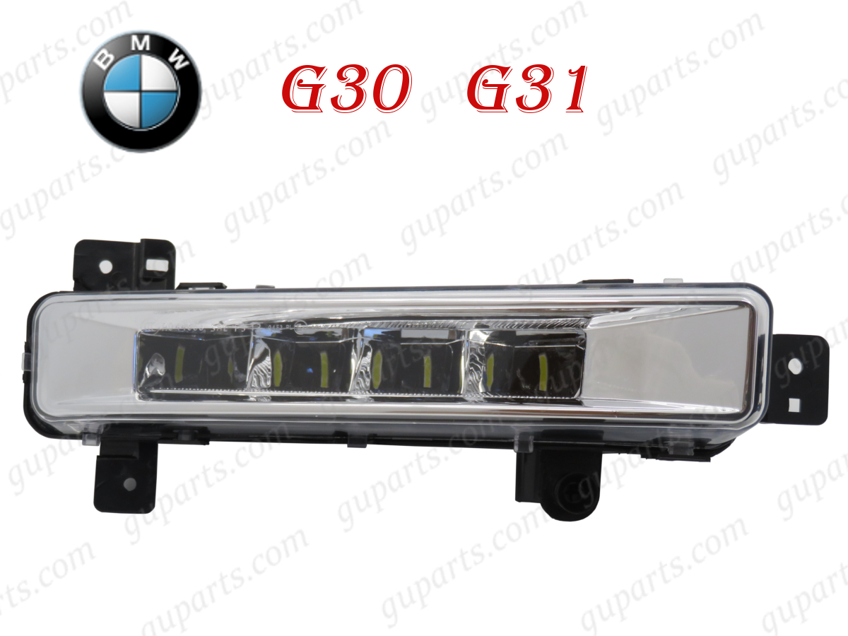 BMW 5 G30 G31 2017~2024 M SPORTS 右 LED フォグ ランプ デイ ライト 63177349132 523d 523i 530e 530i 540i xDrive クローム メッキ拍卖