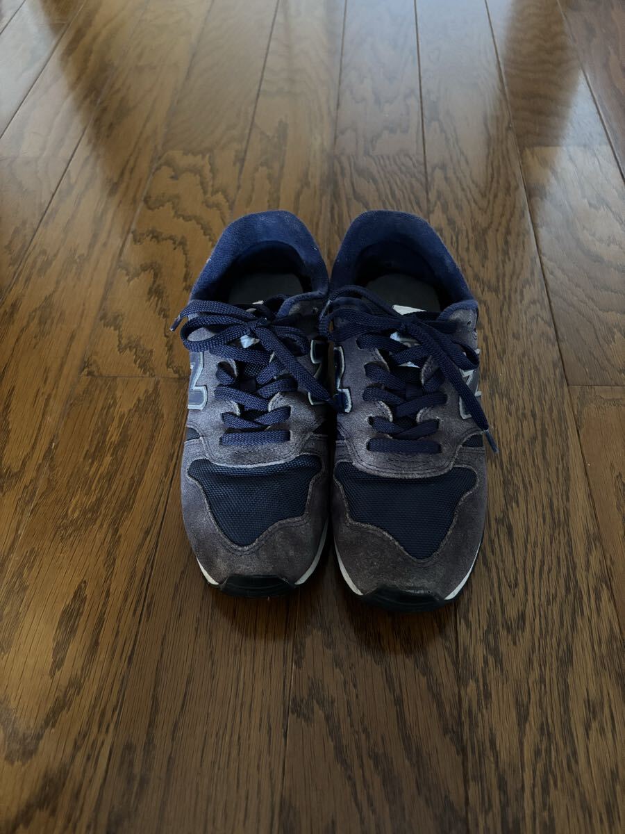ニューバランス newbalance 373 スクールシューズ 紺 ネイビー スニーカー 25cm拍卖