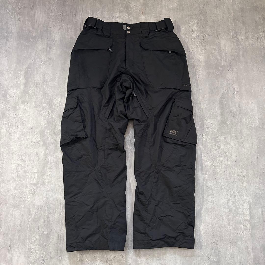 Z159【美品】ヘリーハンセン HELLY HANSEN スノーパンツ スノボーウェア 黒 メンズ (L) スノボーパンツ 男女兼用 ブラック拍卖