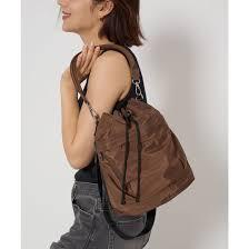 UNITED ARROWS green label relaxing ハッスイ ポケット ドロスト バッグ MD BROWN拍卖