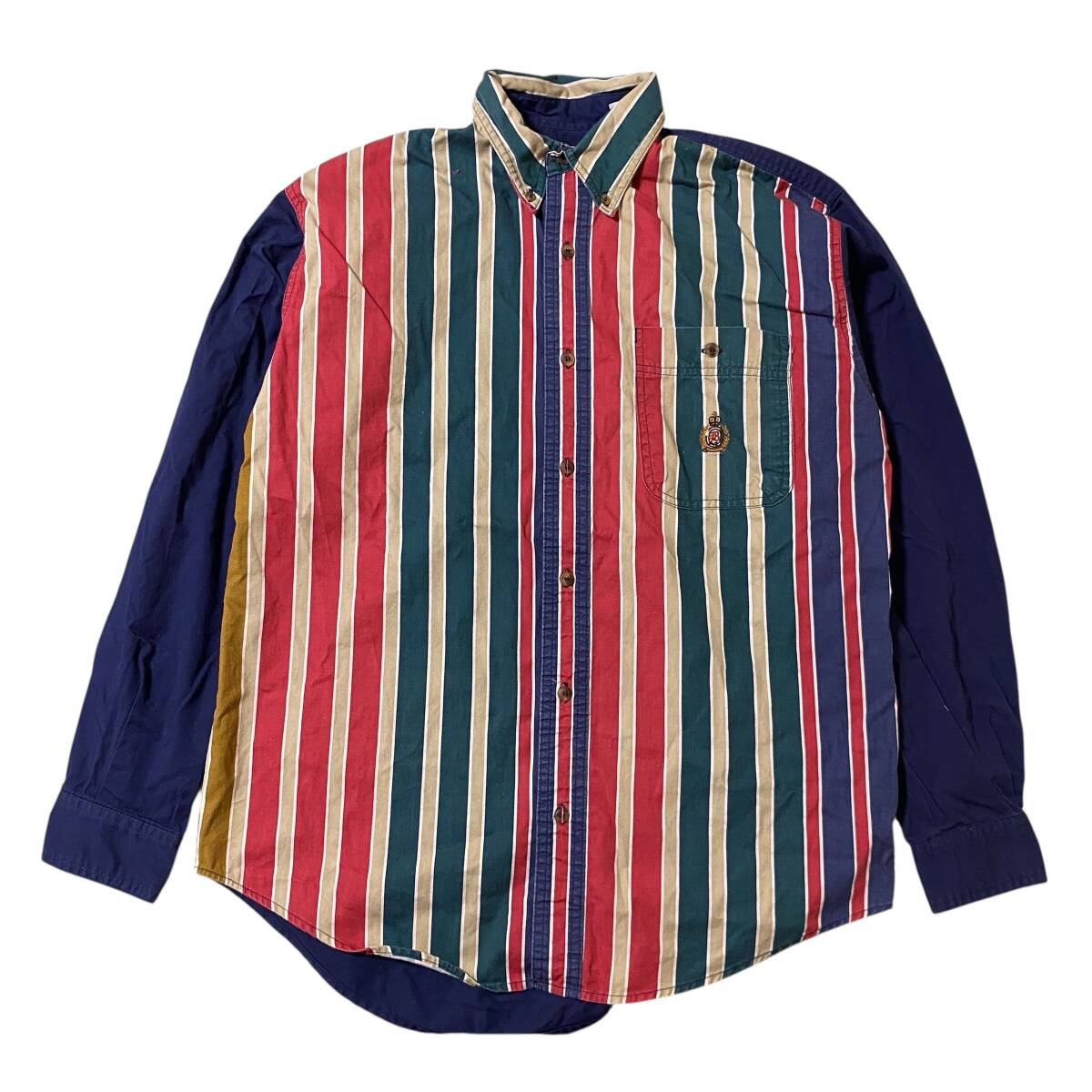 アメリカ古着 ビューグルボーイ 長袖 ストライプ シャツ 00s ヴィンテージ US古着 Mサイズ 【H314】拍卖