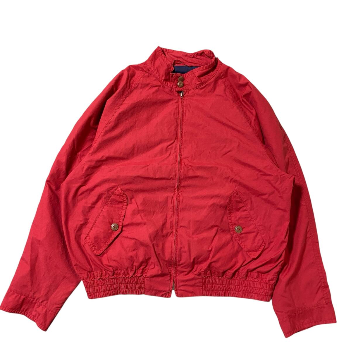 アメリカ古着 90s ハリントンジャケット スイングトップ レッド 赤色 無地 ヴィンテージ 【H376】拍卖