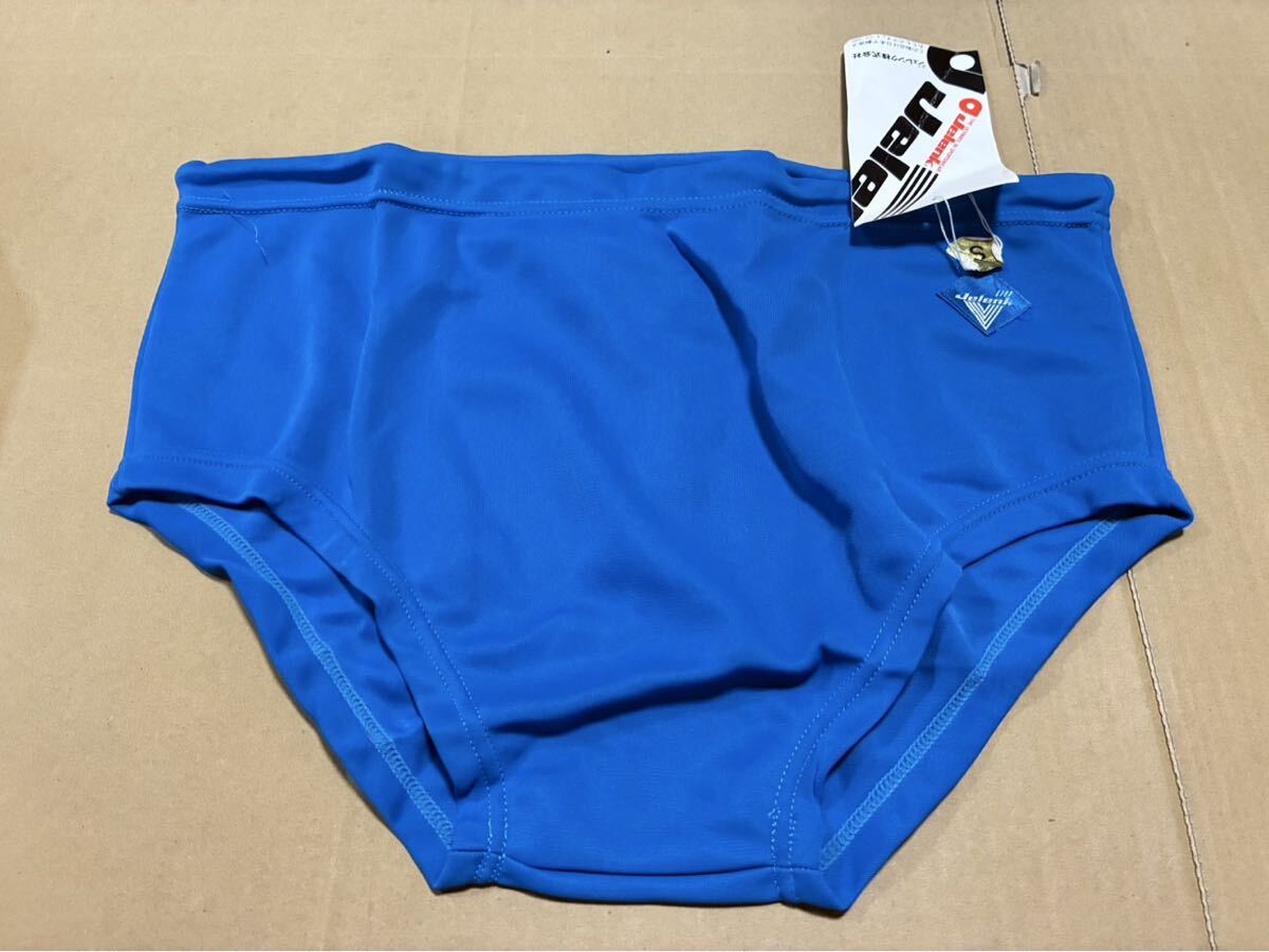 ラスト! ジェレンク 水着 パンツ S スクール水着 競泳水着 ナイロン100% アシックス ビキニ ブーメランパンツ 競パン 当時物 青拍卖