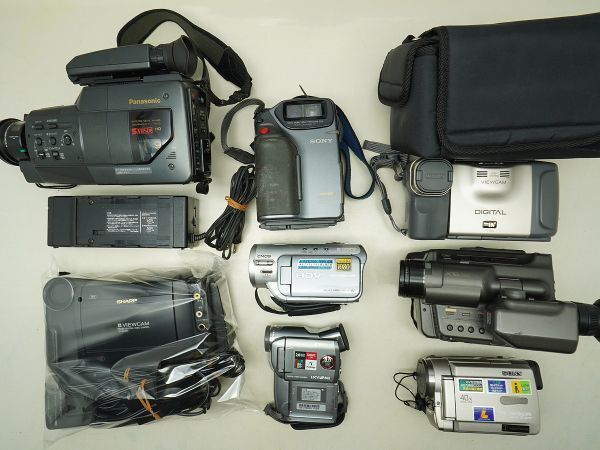 ★ビデオカメラなど★SONY/Panasonic/Canon/SHARP/ 等 計:8点まとめ【ジャンク品】31977拍卖