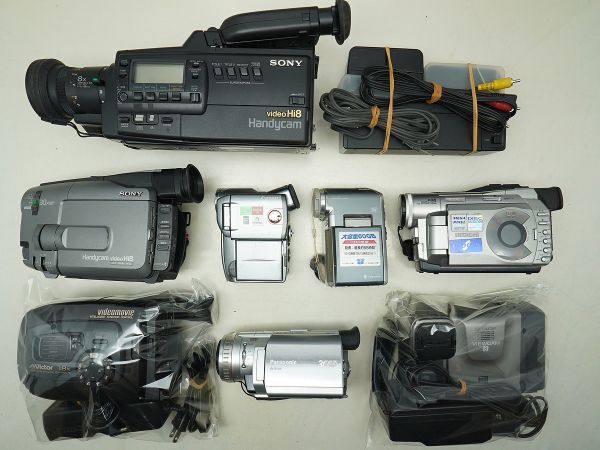 ★ビデオカメラなど★Canon/HITACHI/SONY/Panasonic/Victor/SHARP/ 等 計:8点まとめ【ジャンク品】31975拍卖