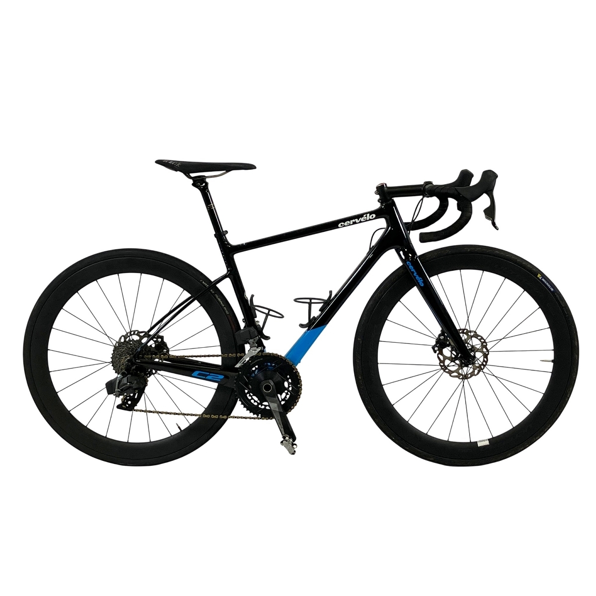 【店頭受取限定】 CERVELO C2 DISC ロードバイク 2018年 SRAM RIVAL 電動 サイズ51 外装2x12段 ブルー サーベロ 自転車 中古 直 T10443878拍卖