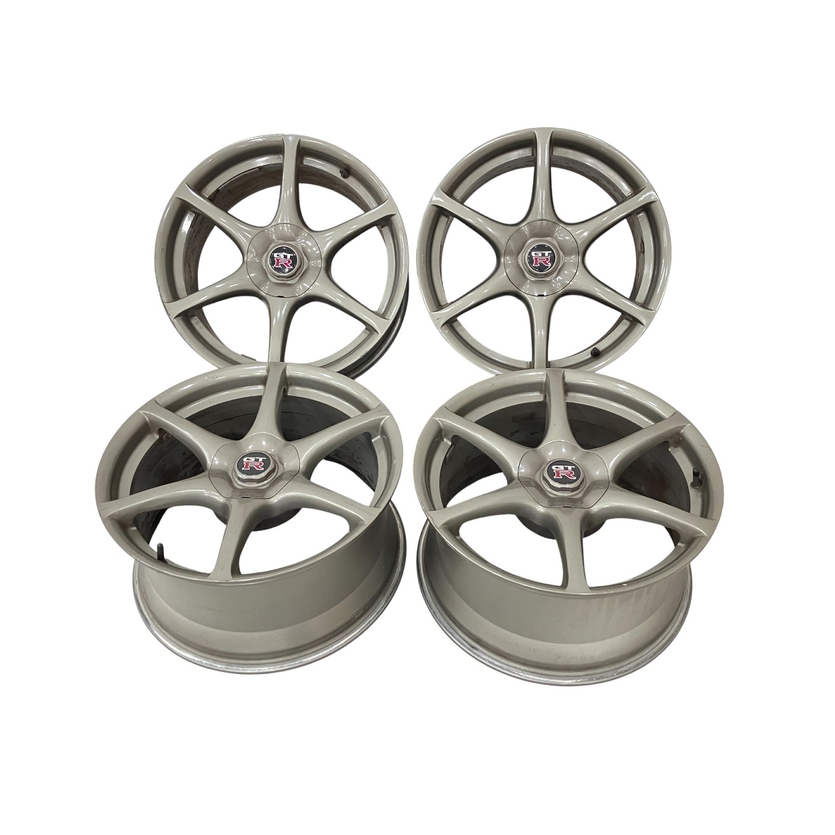 【店頭受取限定】日産 スカイライン GTR R34 BNR34純正ホイール 4本セット 18インチ 9J +30 中古 直 K10519029拍卖