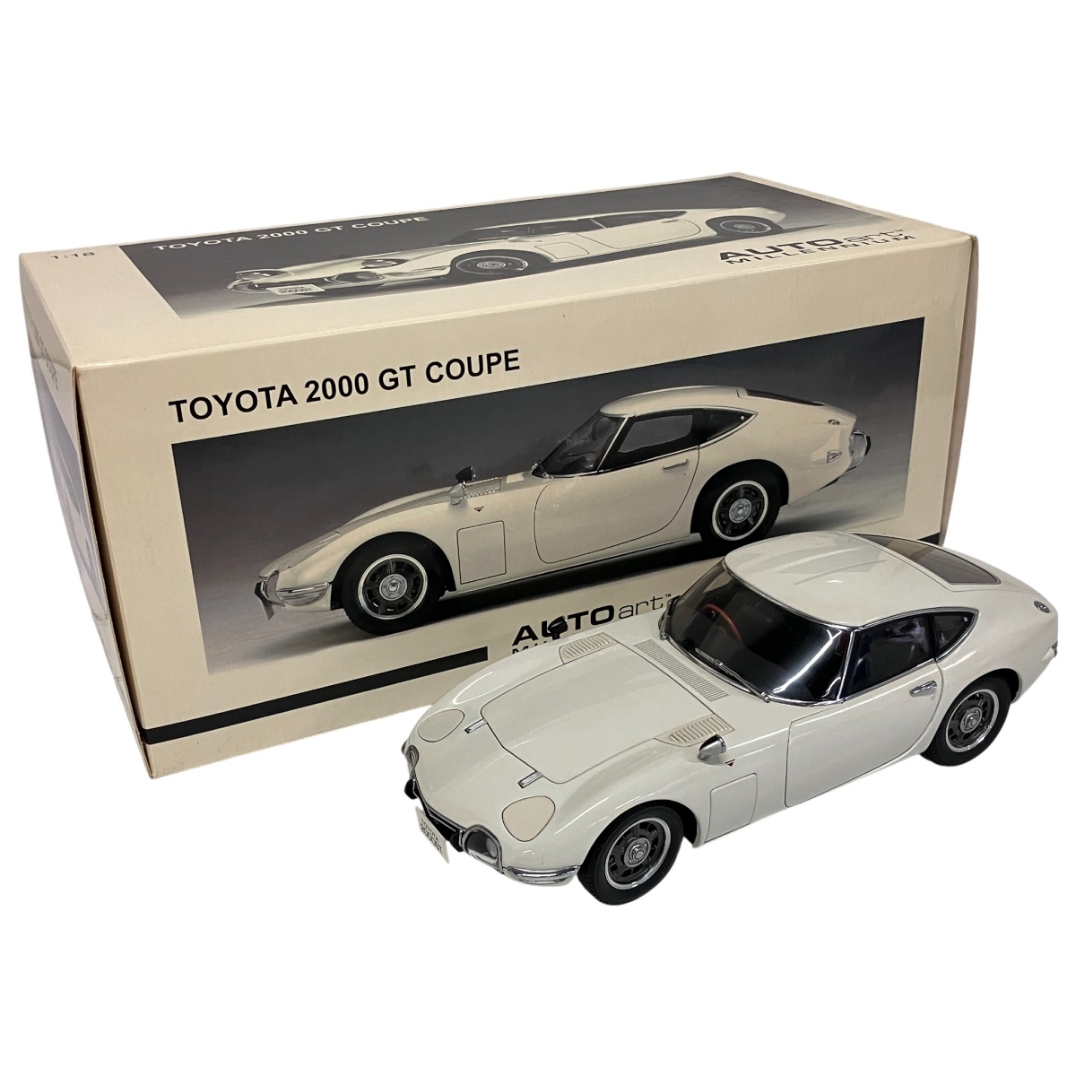 AUTOart トヨタ 2000 GT ホワイト オートアート 1/18 モデルカー フィギュア コレクション 中古 F10571046拍卖