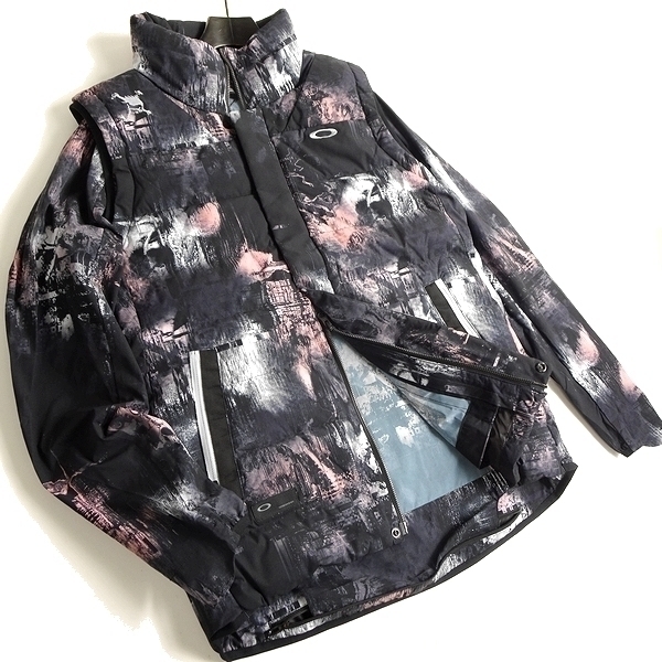 OAKLEY オークリー スカル ゴルフ 新品 定2.4万 撥水×防風 高品質ダウン ストレッチ ベスト ジャケット FOA404241 00G M ▲066▼kkf186ky拍卖