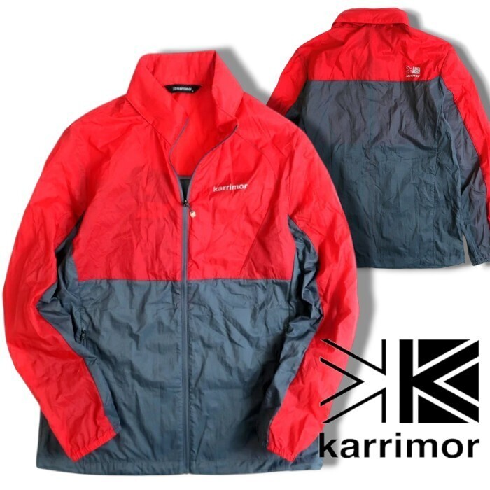 karrimor カリマー 新品 スタンドカラー ジップアップ シールドジャケット ウィンドブレーカー JPM5006 赤 95/M▲010▼10716k12拍卖