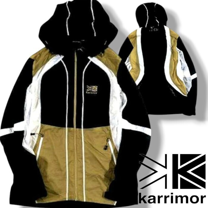 karrimor カリマー 新品 防風 撥水 ナイロン切替 フーデッド シールドジャケット ウィンドブレーカー 1KAJPM405 95(M)▲010▼30831t03拍卖