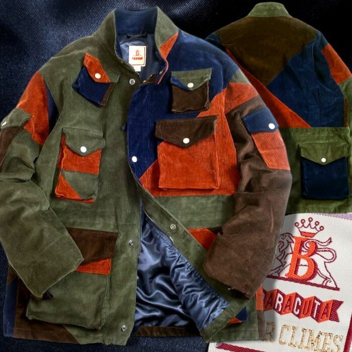 BARACUTA バラクータ 新品 定価17.9万 伊製 FIELD JACKET FC コーデュロイ パッチワーク フィールドジャケット BRCPS0987 M▲230▼40312k01拍卖