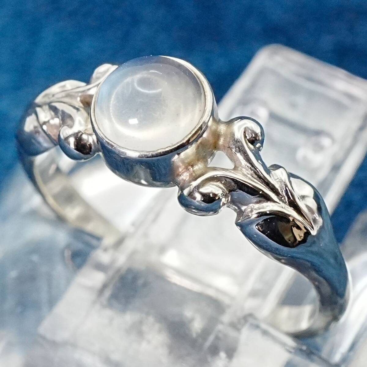 希少美品 ジョージジェンセン ムーンストーン 55 リング/25-1392S拍卖