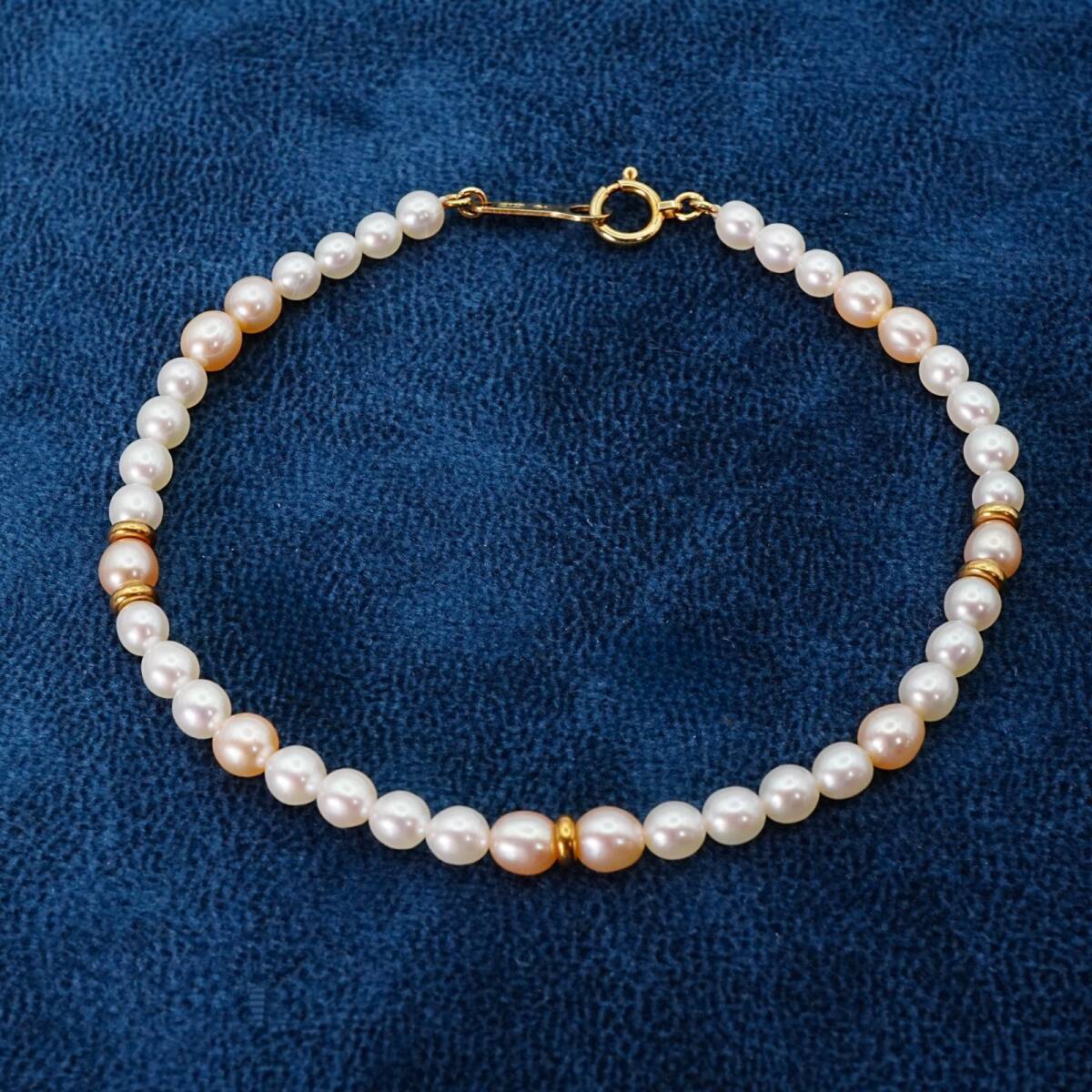 田崎真珠 バイカラー ベビーパール ブレスレット K18/25-1171S拍卖