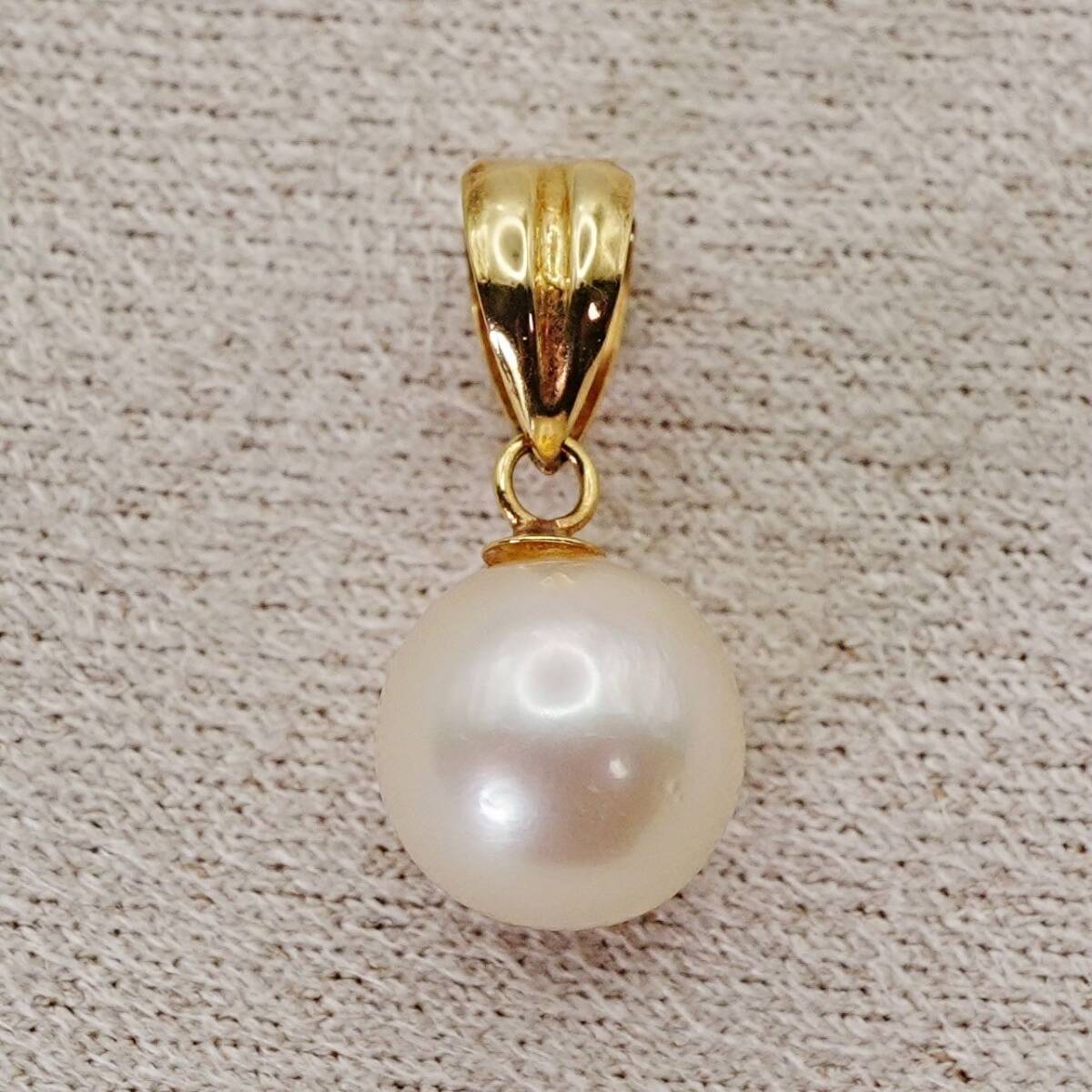 K18 あこや真珠 ネックレストップ パール/24-3551S拍卖