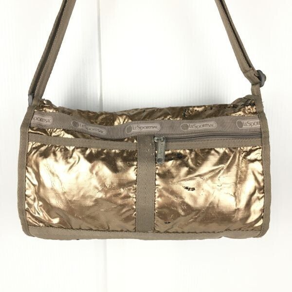 LESPORTSAC/レスポートサック ショルダーバッグ ゴールド/金色 ラメ加工 】◆B15-31拍卖