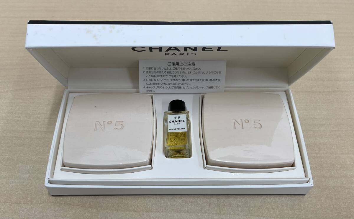 長G「29726」未使用 CHANEL シャネル サヴォン 石けん No5 香水 オードゥ トワレット セット拍卖