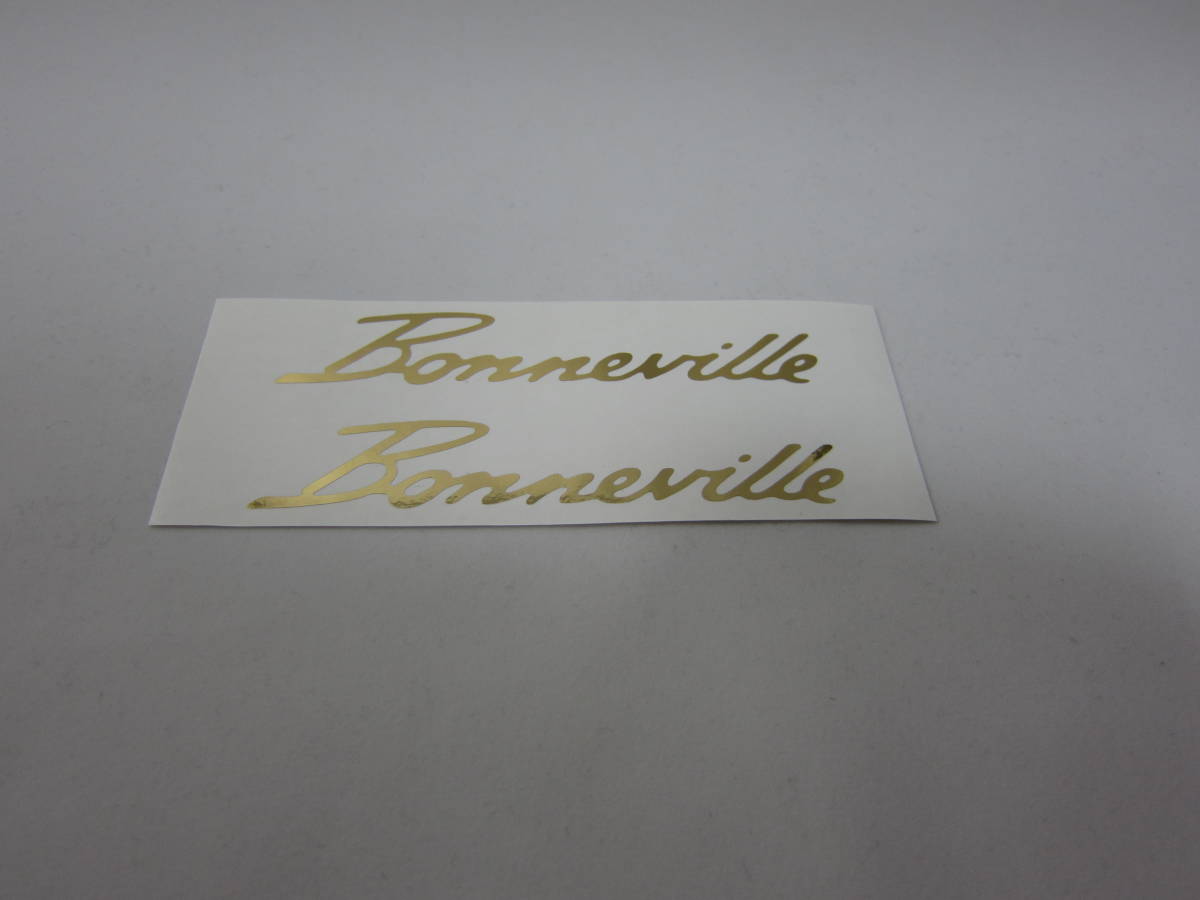 トライアンフ ボンネビル 鏡面ゴールドステッカー拍卖