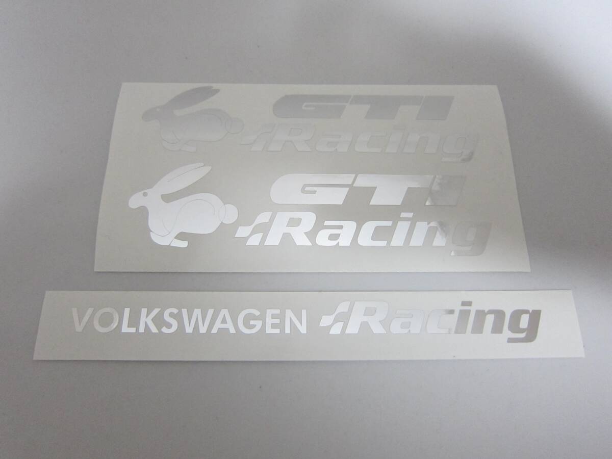 フォルクスワーゲン ラビット GTI VWレーシング ステッカー3枚セット拍卖