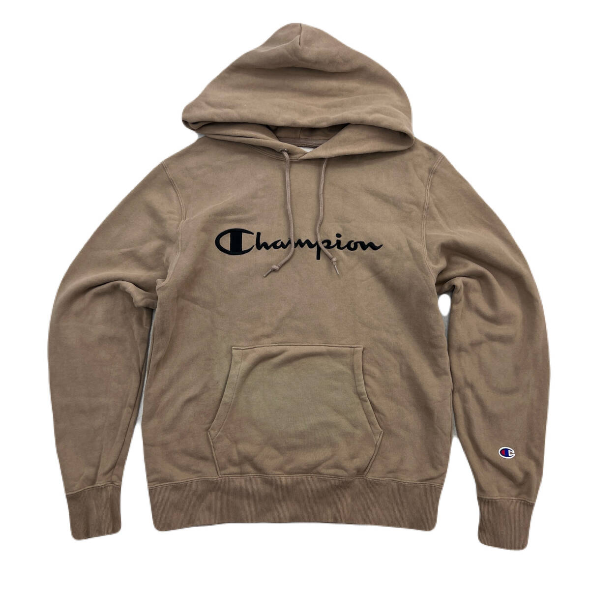 チャンピオン スウェット パーカー トレーナー ベージュ ブラウン メンズ Mサイズ ●CJ315拍卖