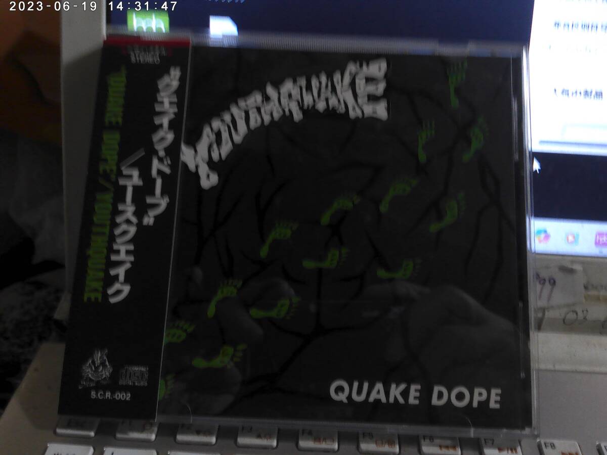 YOUTHQUAKE ユースクエイク / QUAKE DOPE 帯付CD SKULL CRUSHER ALKALOID REDRUM VOLCANO QUAKEDOPE 東京YANKEES ROSENFELD 拍卖