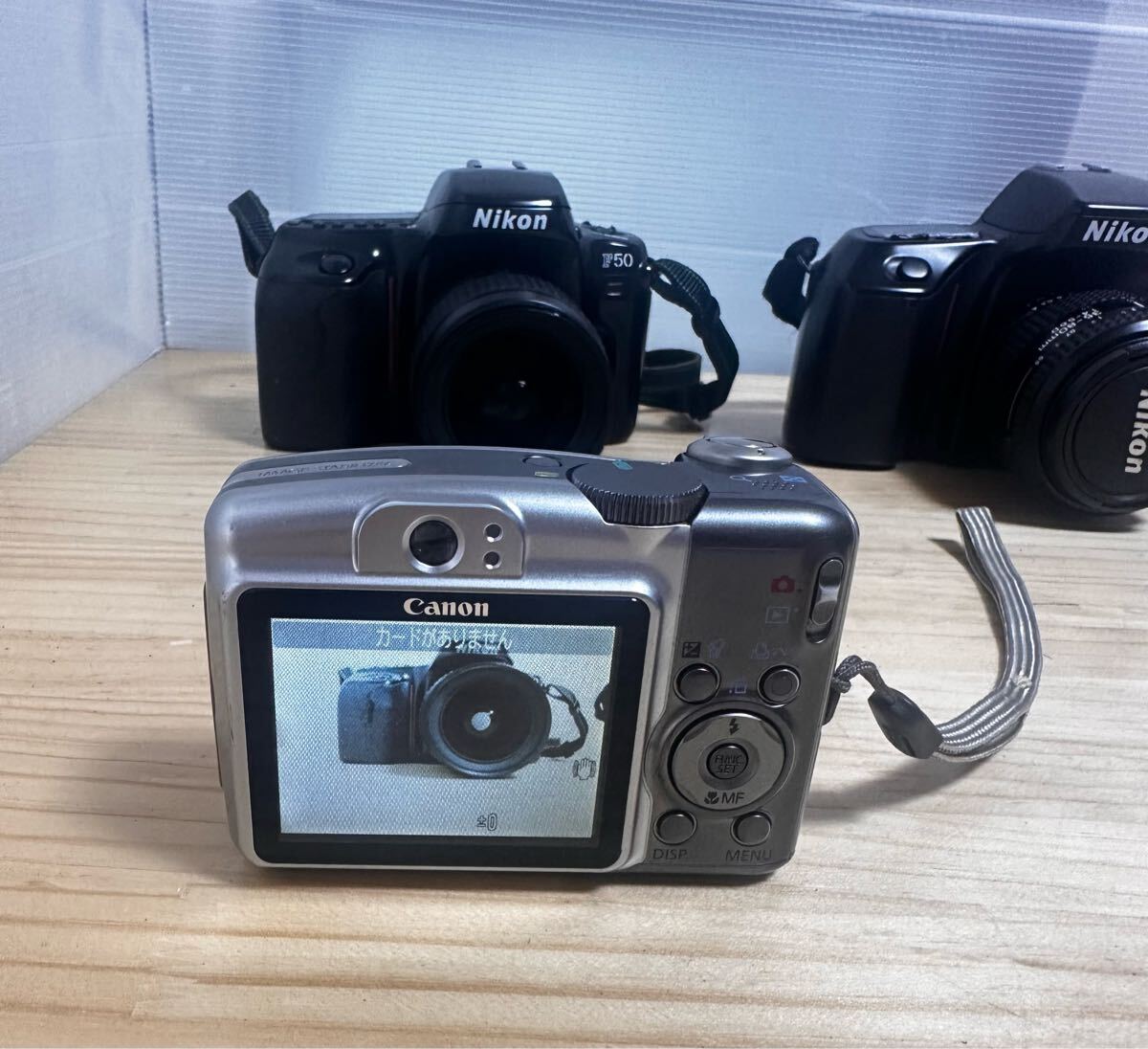 Canon A720 IS デジカメラ Nikon F50 F70 3点セット コンパクトデジタルカメラ ニコン 拍卖