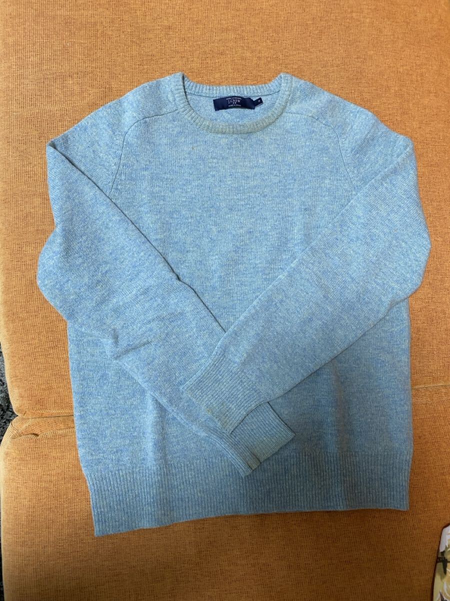 J.crew ニットセーター(美中古・スカイブルー・Size-M)拍卖