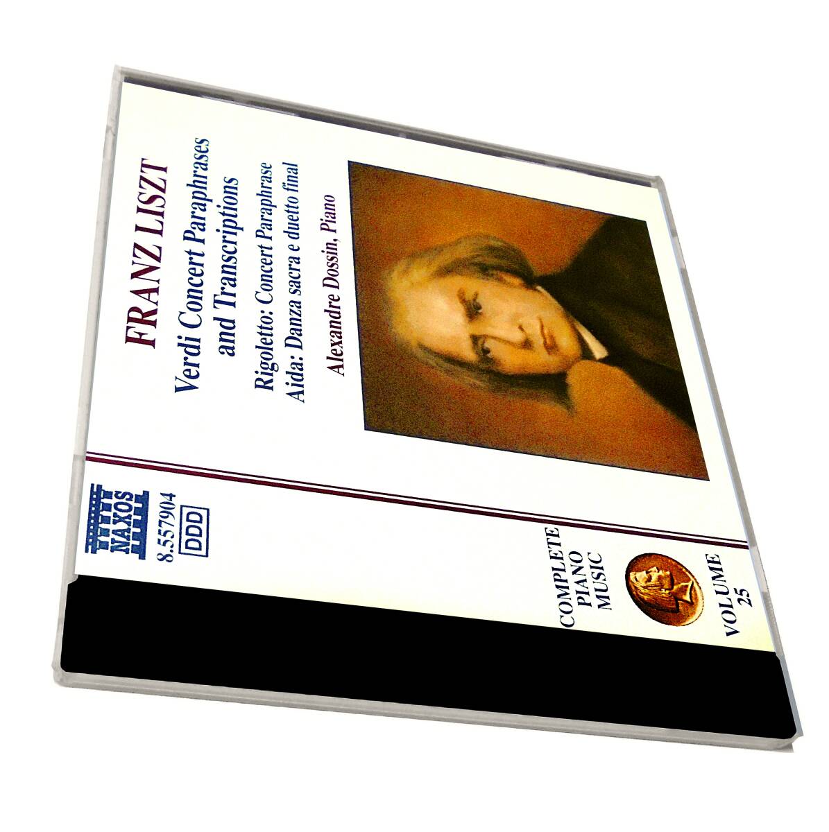 NAXOSリスト ピアノ曲全集25ヴェルディの演奏会用パラフレーズ集LISZT Verdi Paraphrases & Transcriptions DOSSINリゴレット アイーダAida拍卖