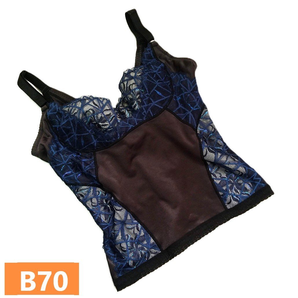 マルコ 1/2カップロングブラジャー B70 カーヴィシャス カレスブラック USED ブラジャー 補整 補正 日本製 m2096拍卖