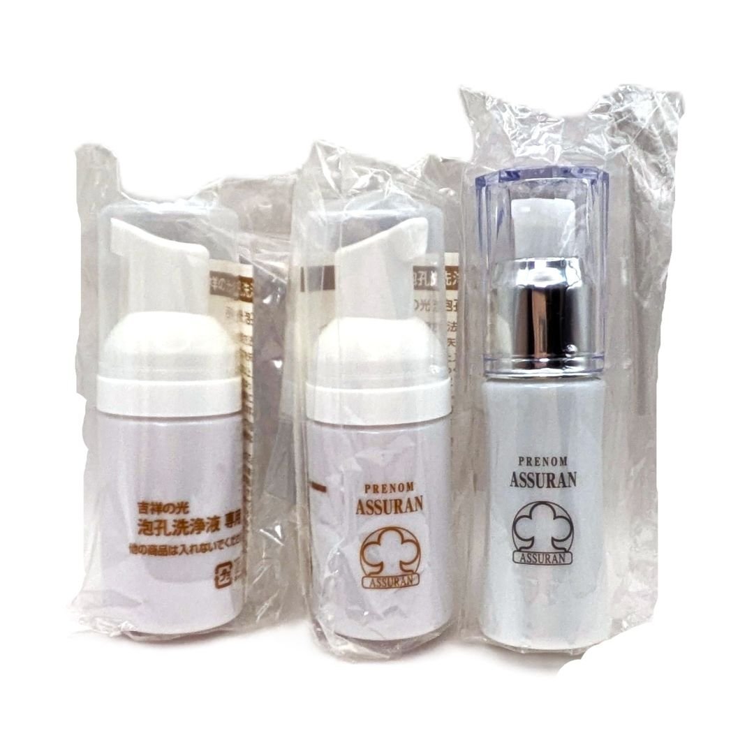 アシュラン 携帯容器 3点セット 吉祥の光 精潤水 泡孔洗浄料 ASSURAN拍卖