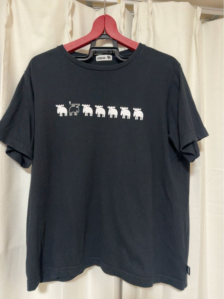 半袖Tシャツ☆ ブラック系☆moz☆レディースLL☆拍卖