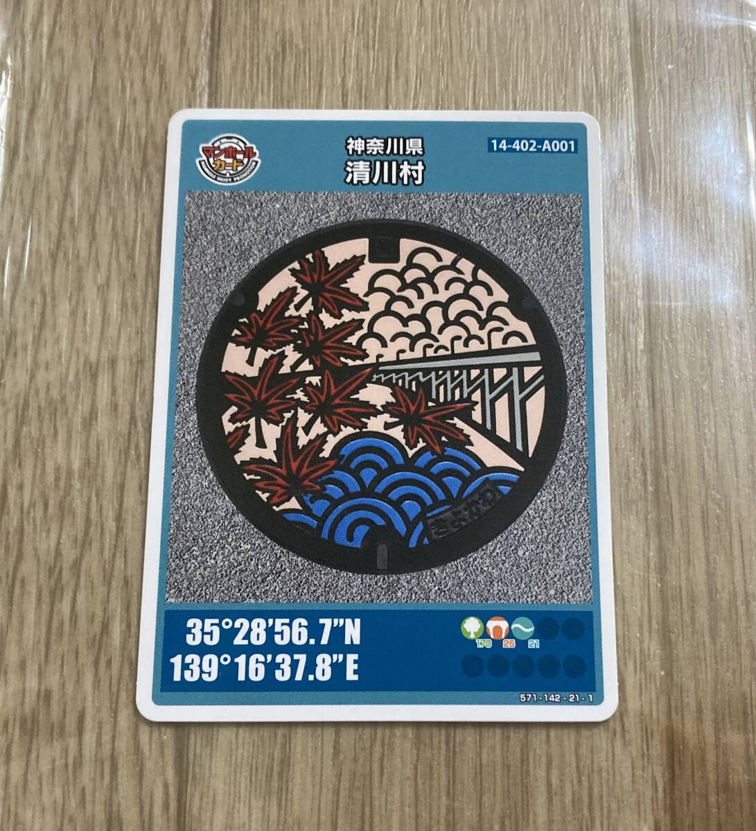 非売品☆ 神奈川県 清川村 マンホールカード 005 秋もみじ 紅葉 宮ヶ瀬湖 虹の大橋 送料85円可能拍卖