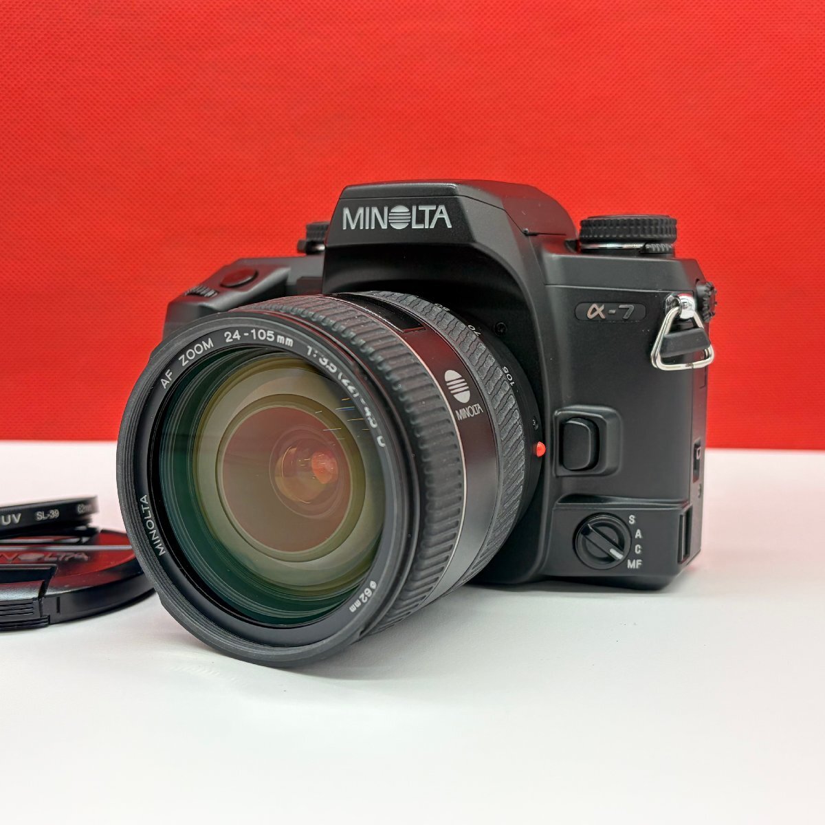 +22 MINOLTA α-7 AF ZOOM 24-105mm F3.5(22)-4.5 D フィルム一眼レフカメラ 動作品 1円スタート ミノルタ拍卖