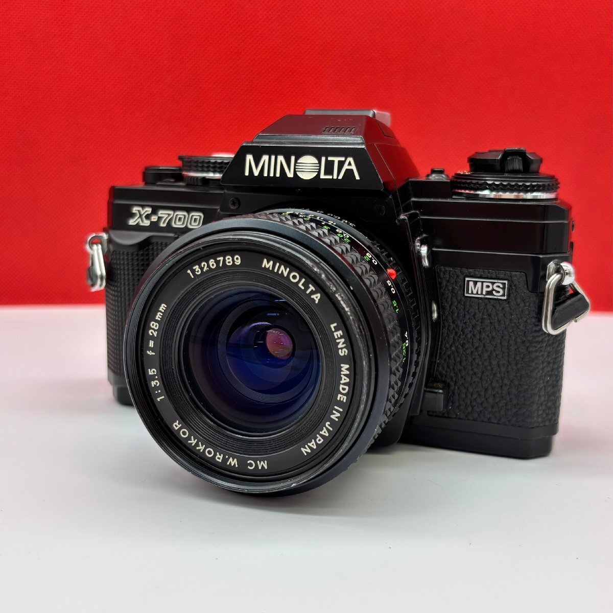 △23 MINOLTA X-700 MPS MC W.ROKKOR F3.5 28mm フィルム一眼レフカメラ 現状品 1円スタート ミノルタ拍卖