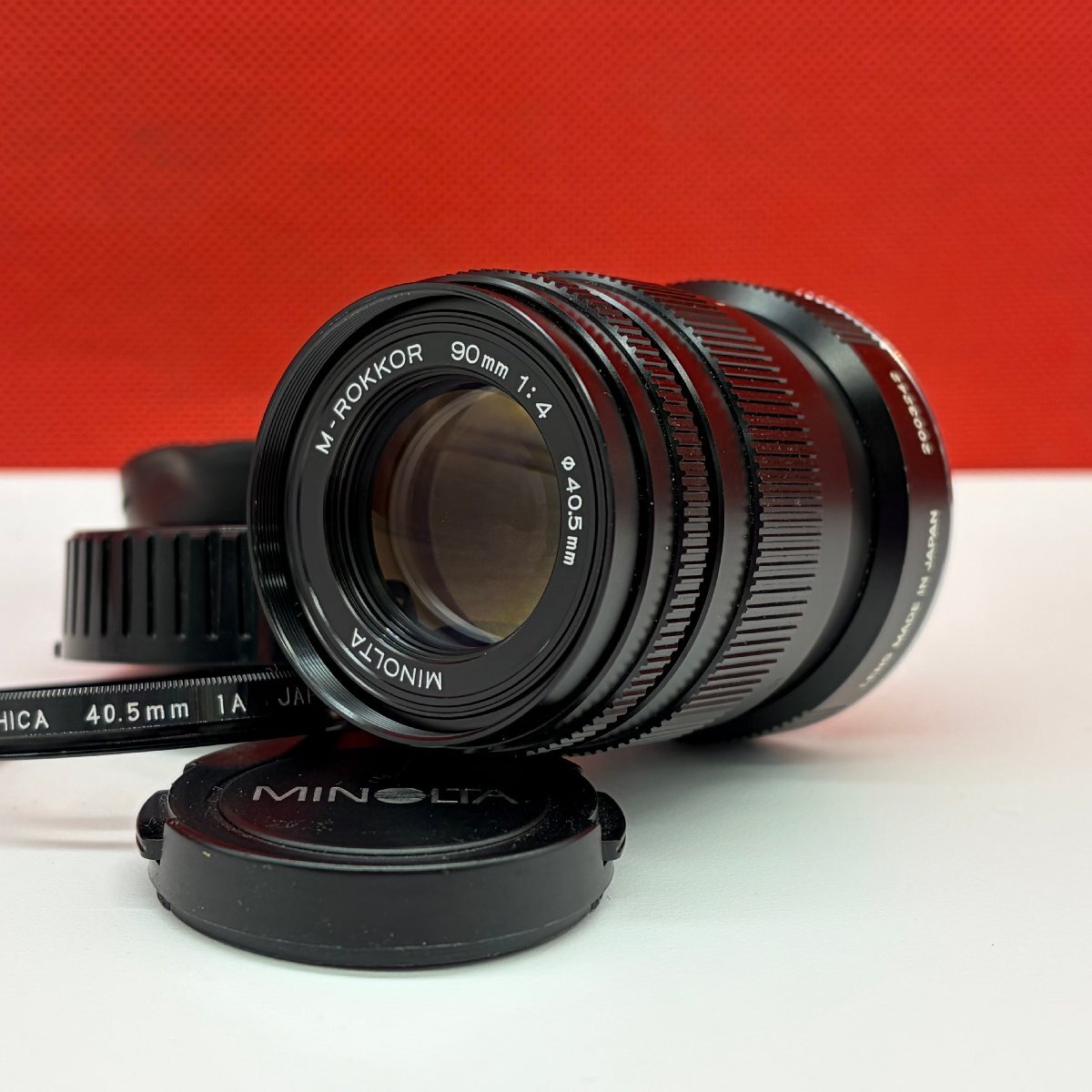 +17 MINOLTA M-ROKKOR 90mm F4 カメラ レンズ Mマウント 1円スタート ミノルタ拍卖